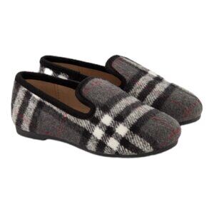 Zeebra Baby Loafers Plaid Slip On Size 22